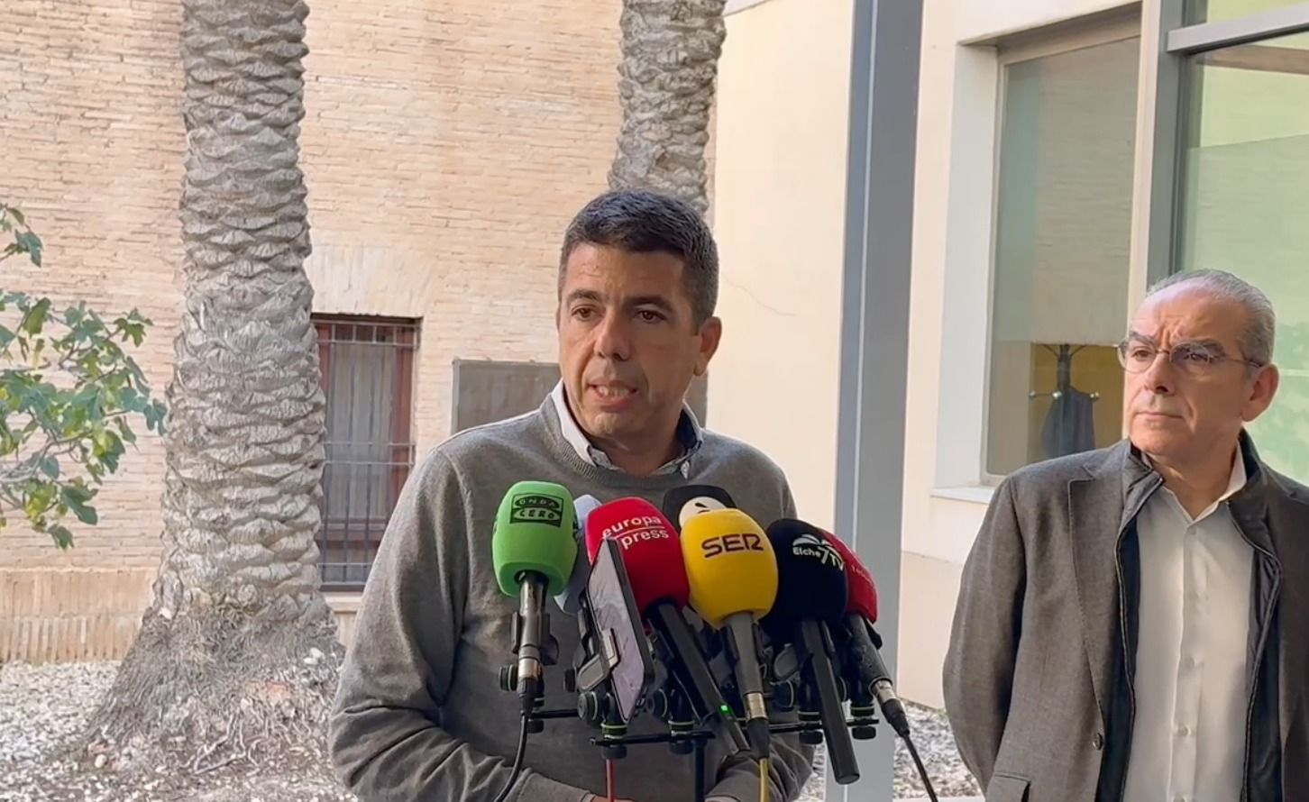 El president Carlos Mazón comparece en Elche