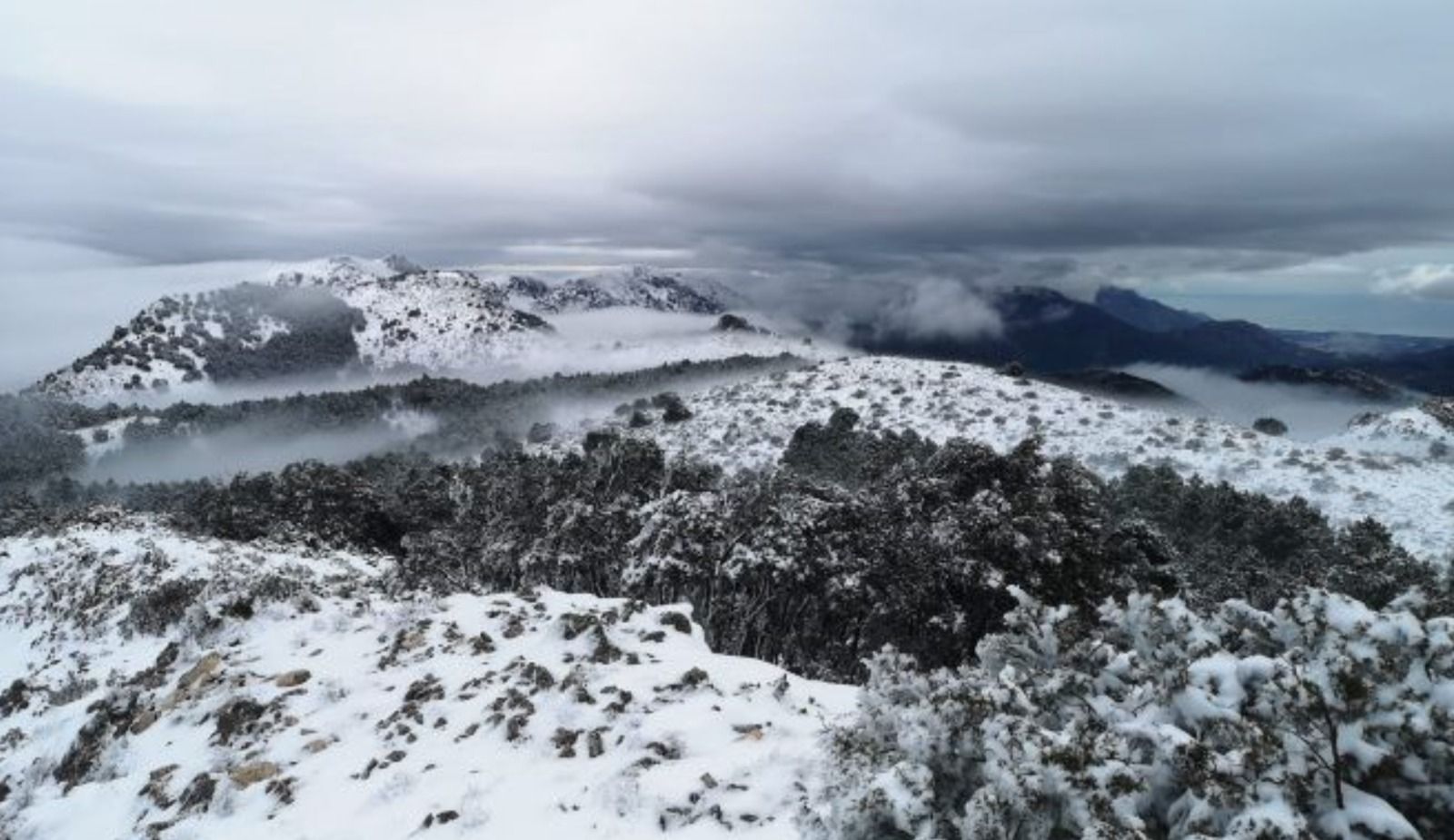 Nieve en la provincia de Alicante