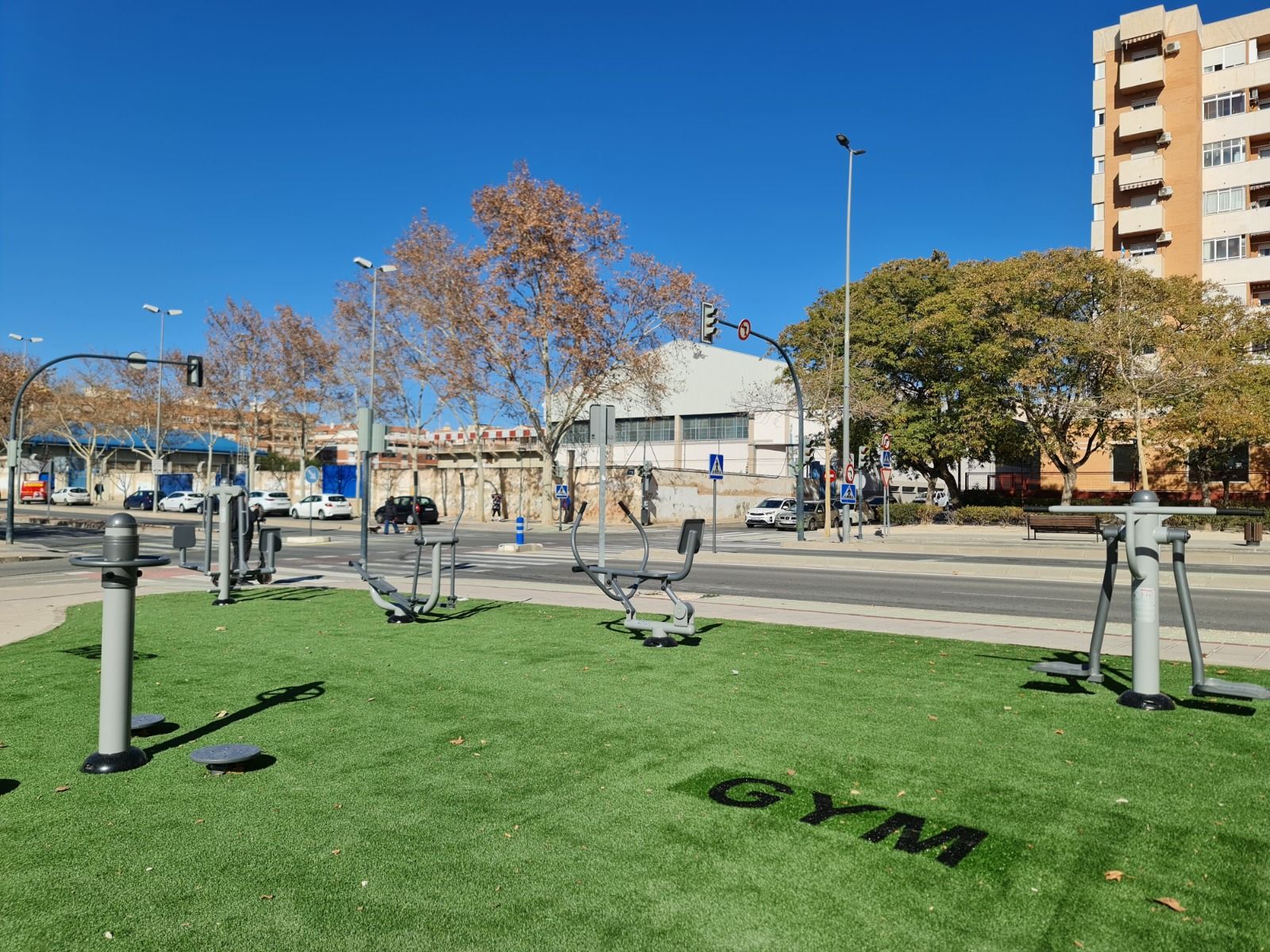 Nueva zona de gimnasia biosaludable en Elda