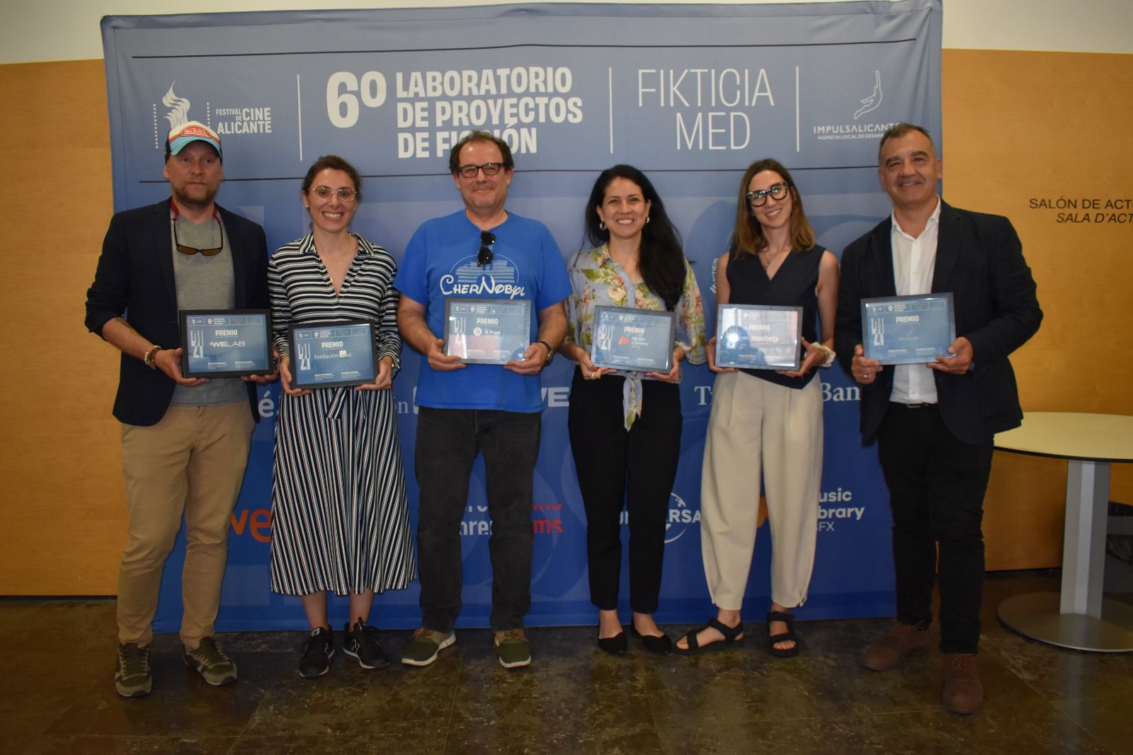 Foto d'arxiu de la celebració del Laboratori de Projectes de Ficció 2024
