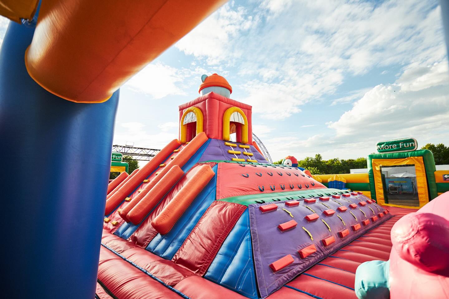 Una de les atraccions del parc unflable Funbox