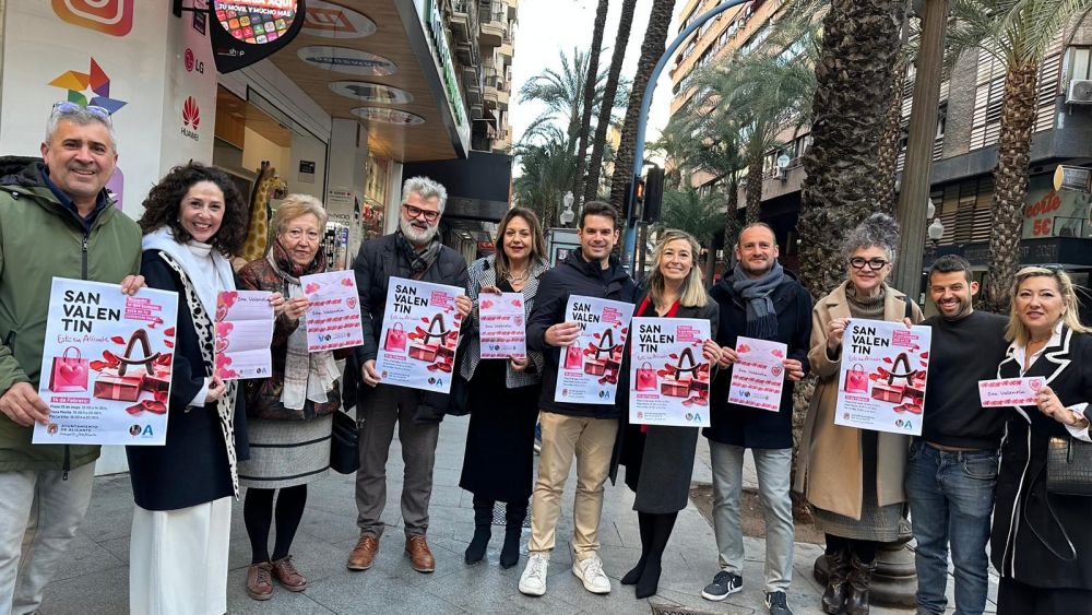 Presentación de la campaña de dinamización por San Valentín en Alicante