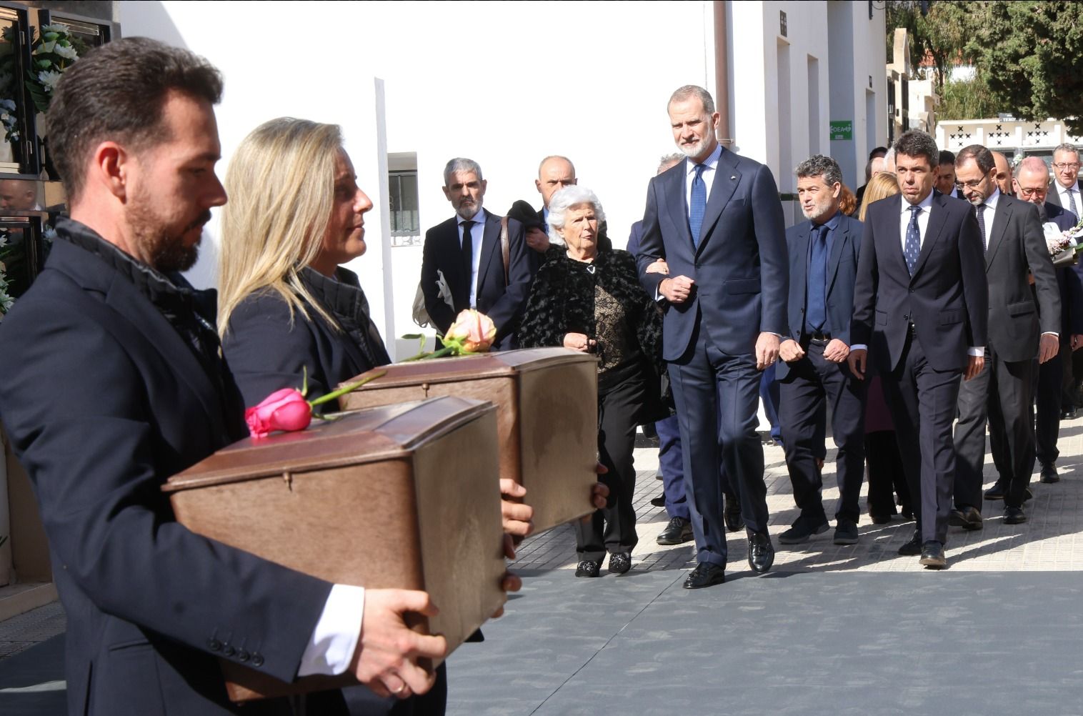 Acto de inhumación de Rafael Altamira en El Campello