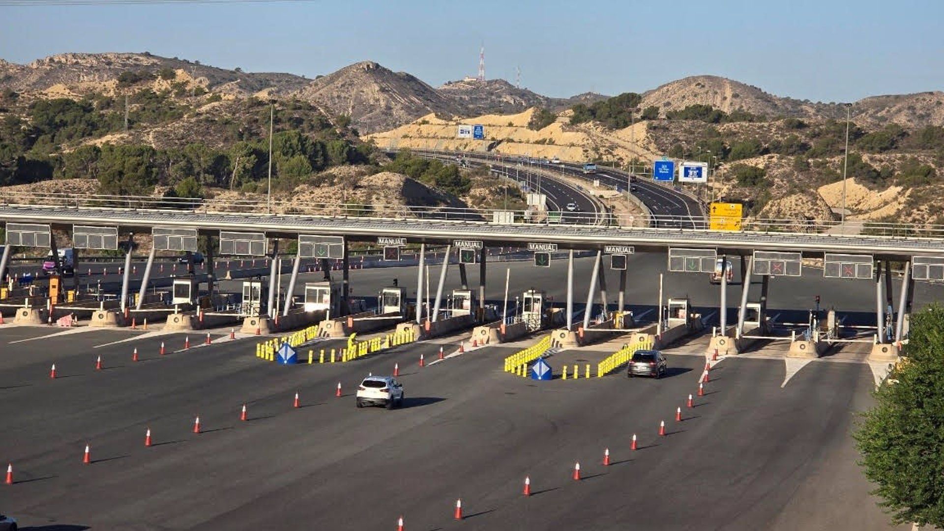 Peaje de la autovía AP 7 en Alicante