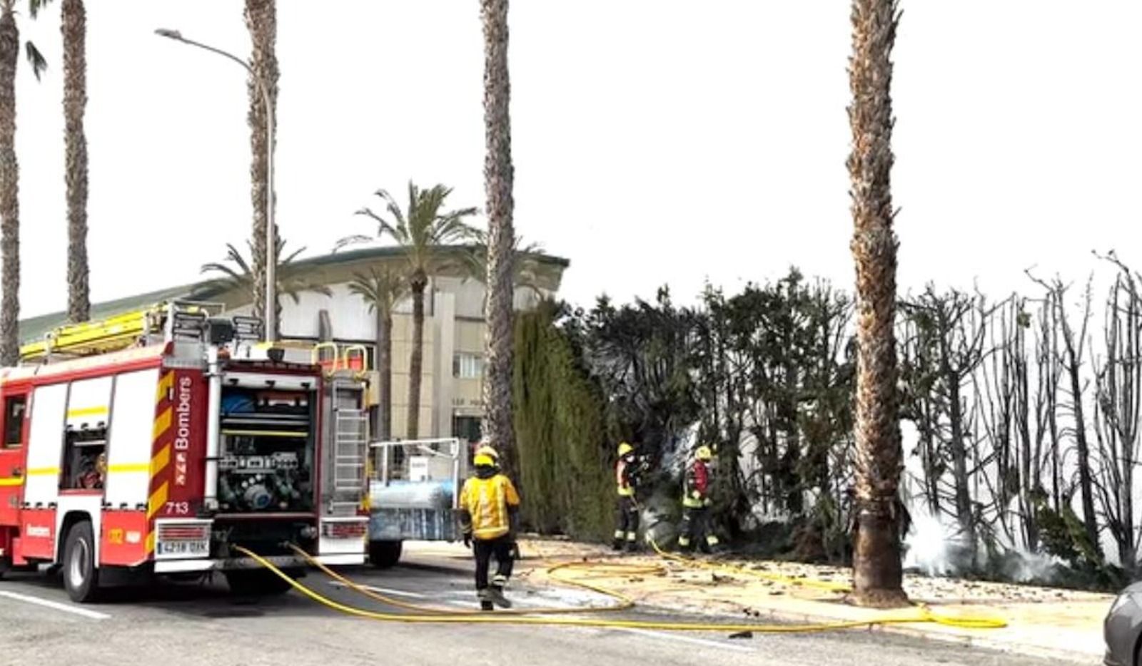 Incendi a la Universitat d'Alacant