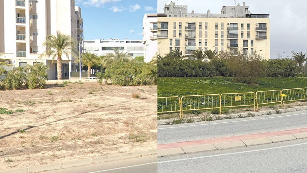 Abans i després de la Ronda Sud d'Elx