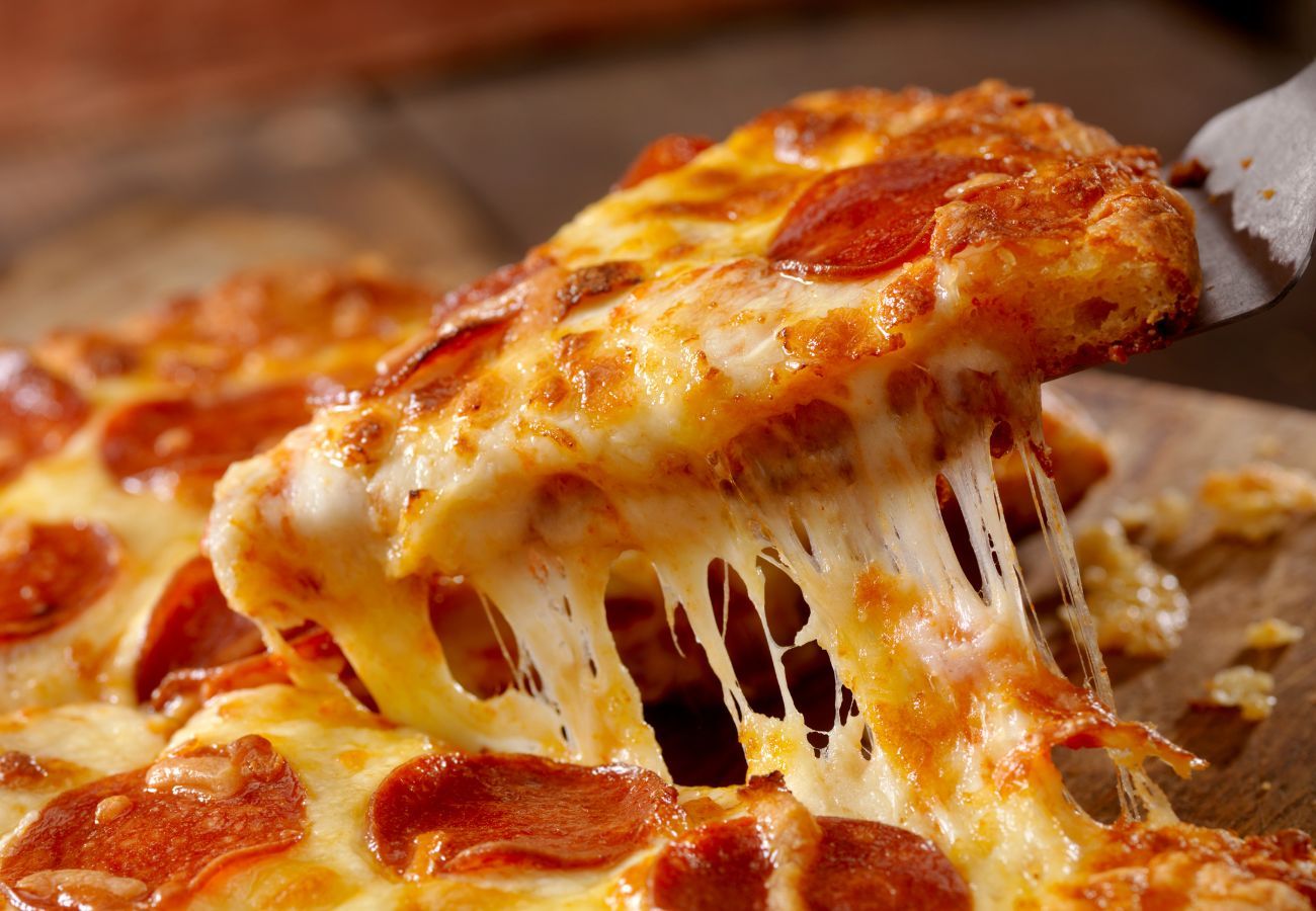 Un trozo de pizza
