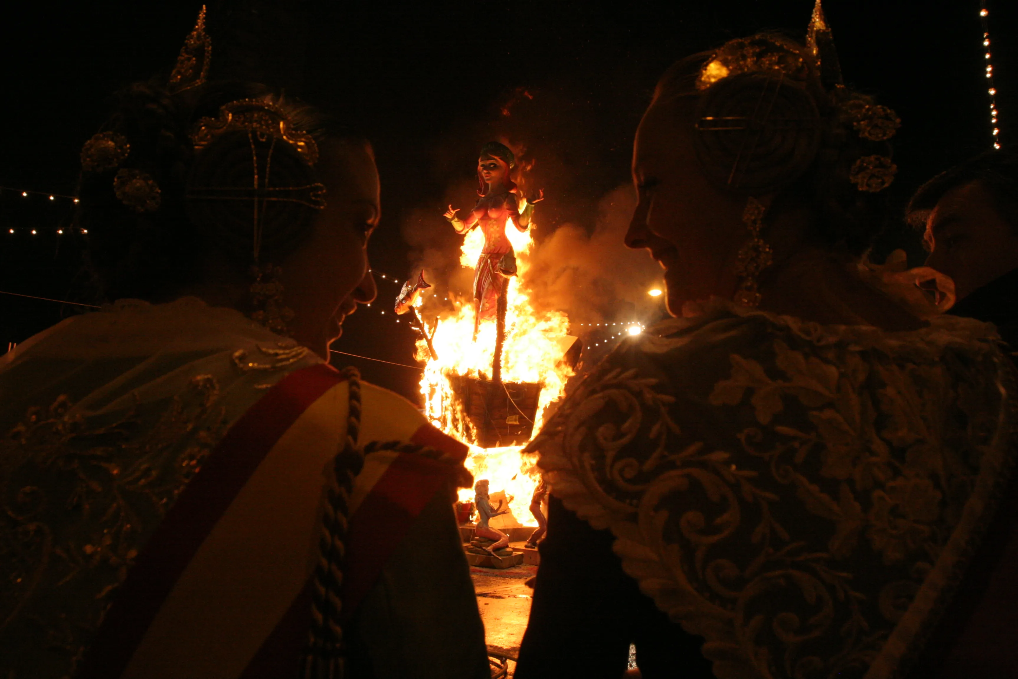 Cremà de las Fallas de Benidorm