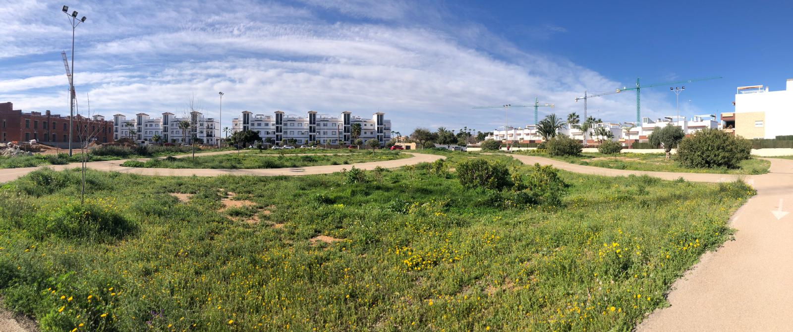 Estado actual del parque de Educación Vial en Orihuela Costa