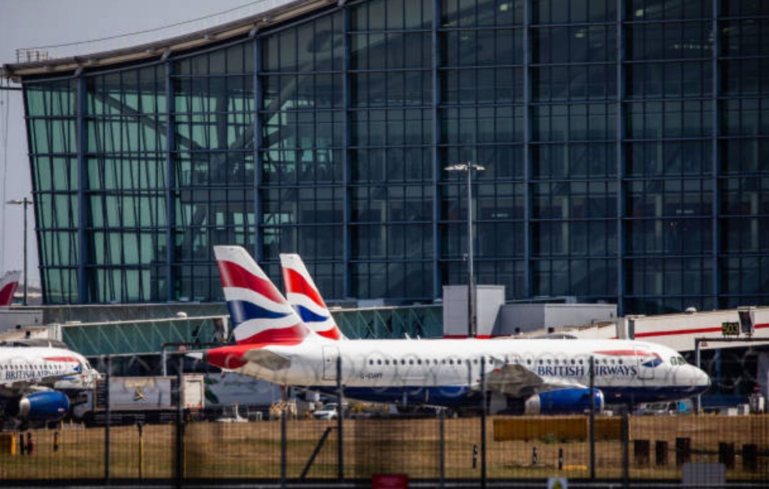 Un avió en l'aeroport de Heathrow a Londres