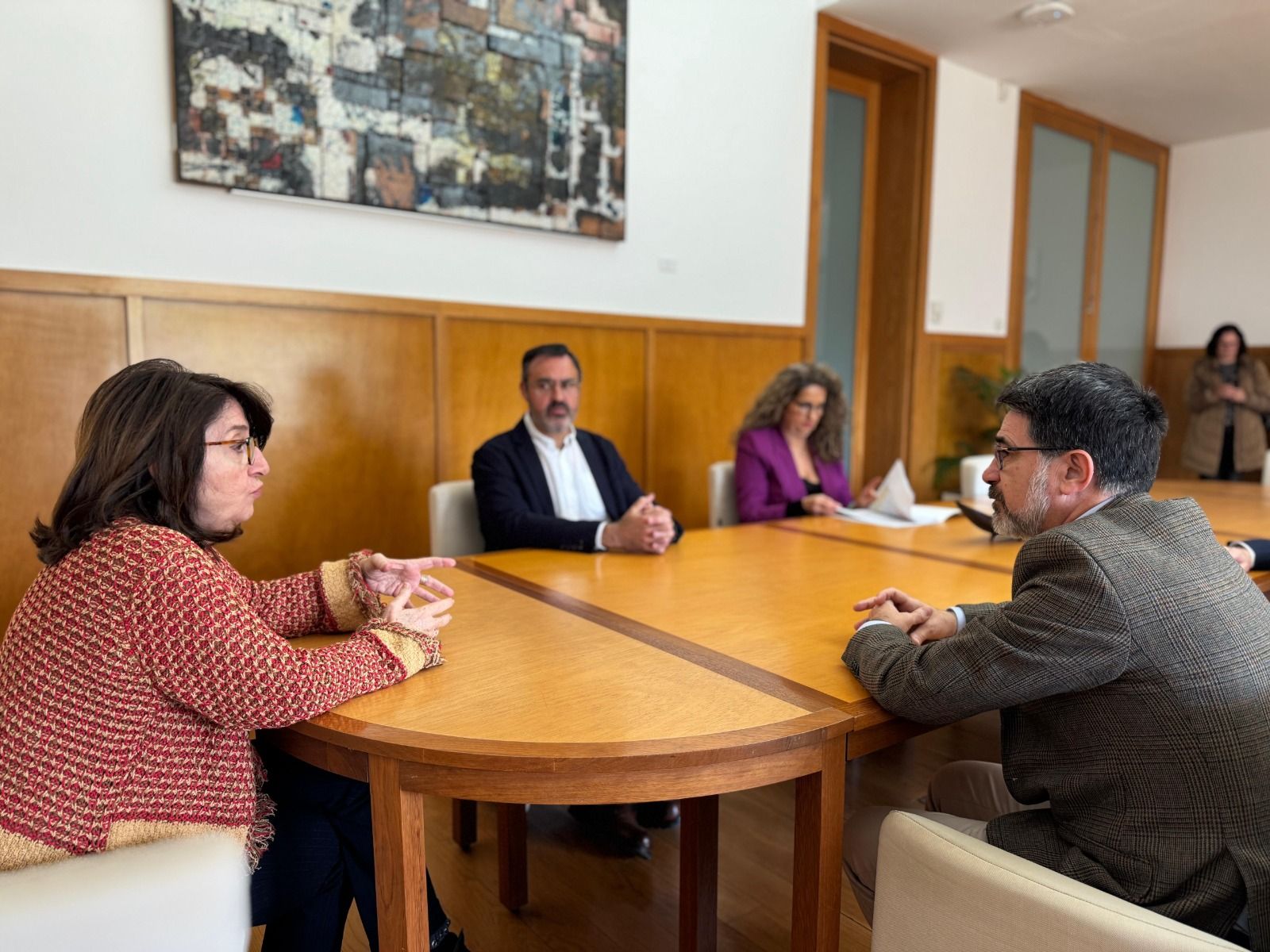 Reunió entre la rectora de la UA i l'alcalde de Sant Vicent del Raspeig