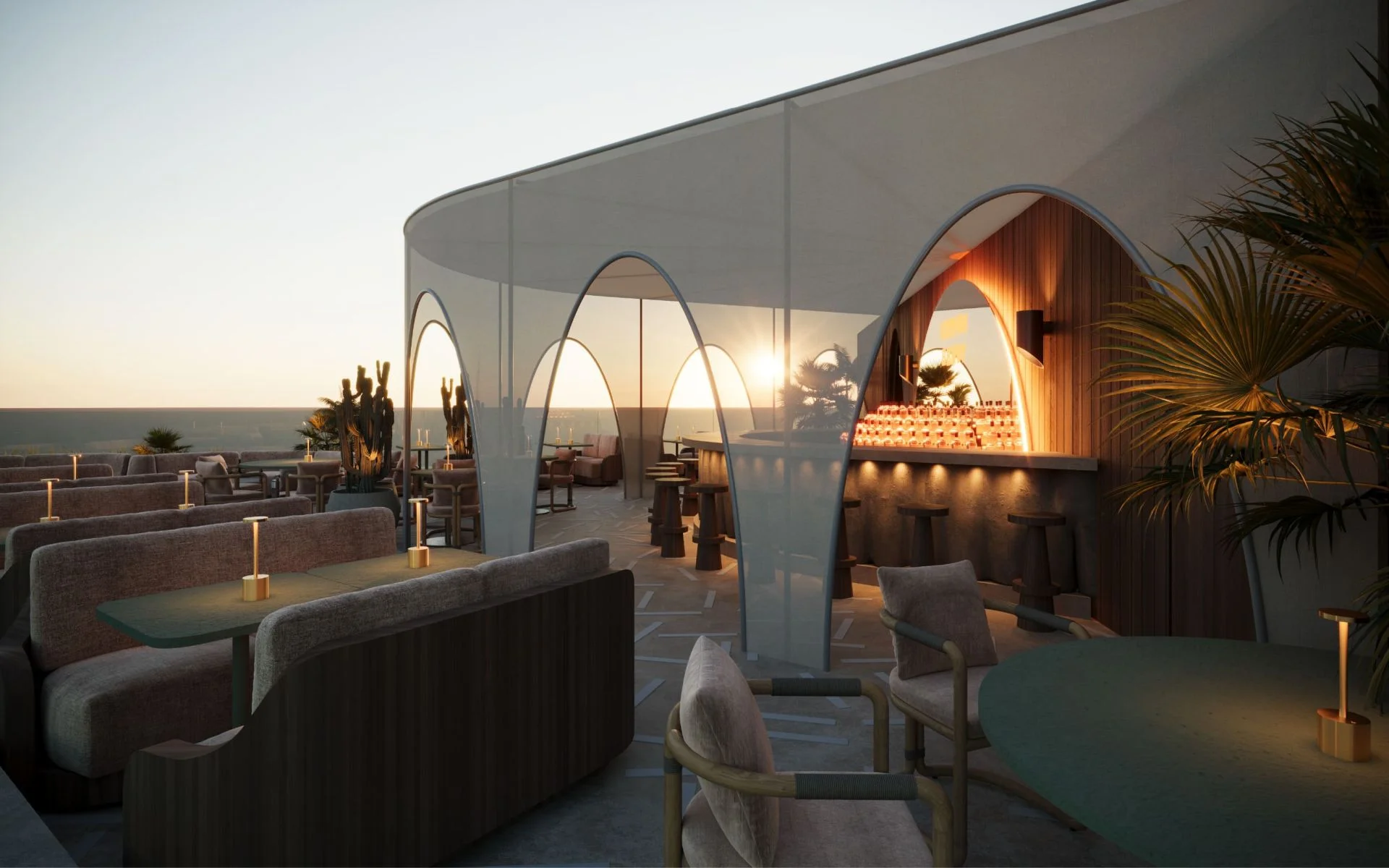 Rooftop del nou restaurant Béton Brut a Alacant
