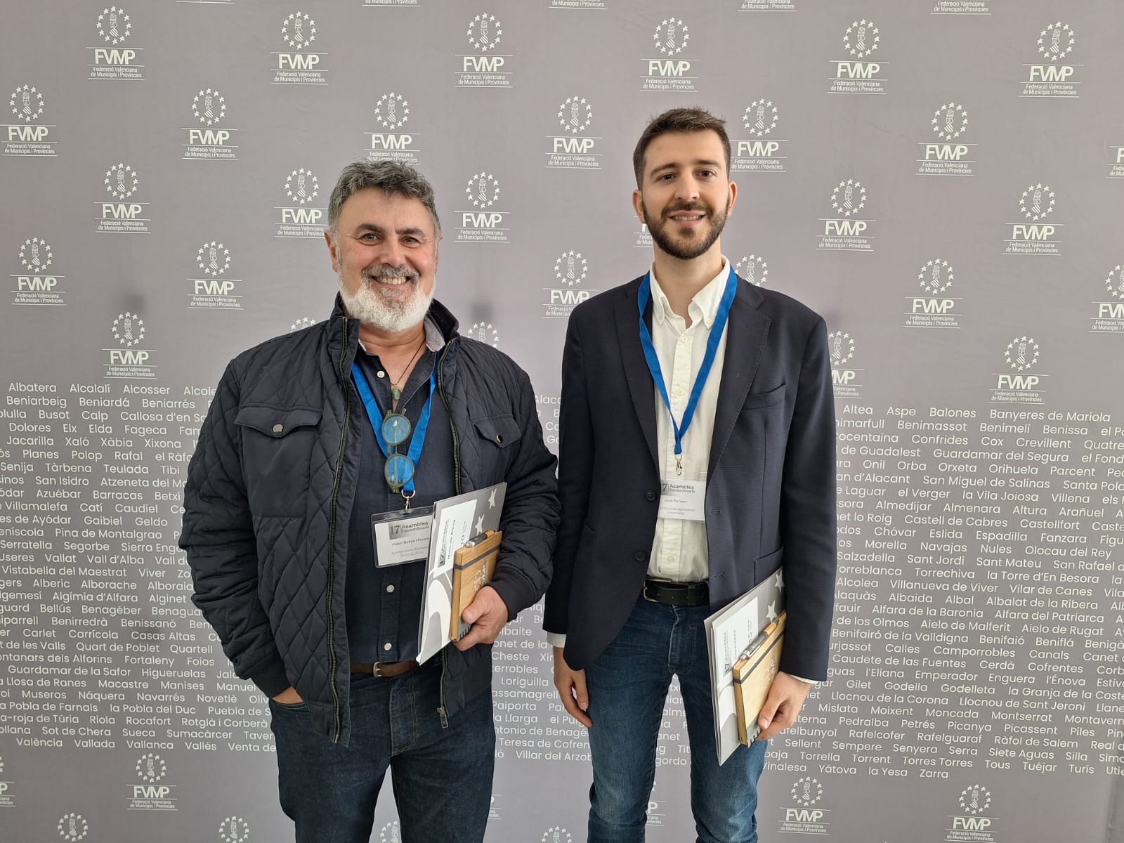 Vicent Molina, alcalde de Muro, y Jordi Pla, alcalde de Cocentaina