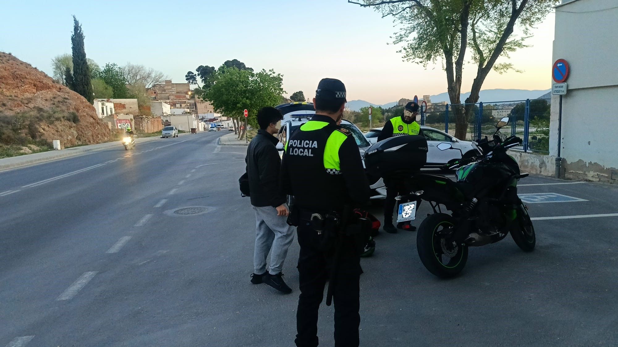 Controls de motos de la Policia Local d'Elda