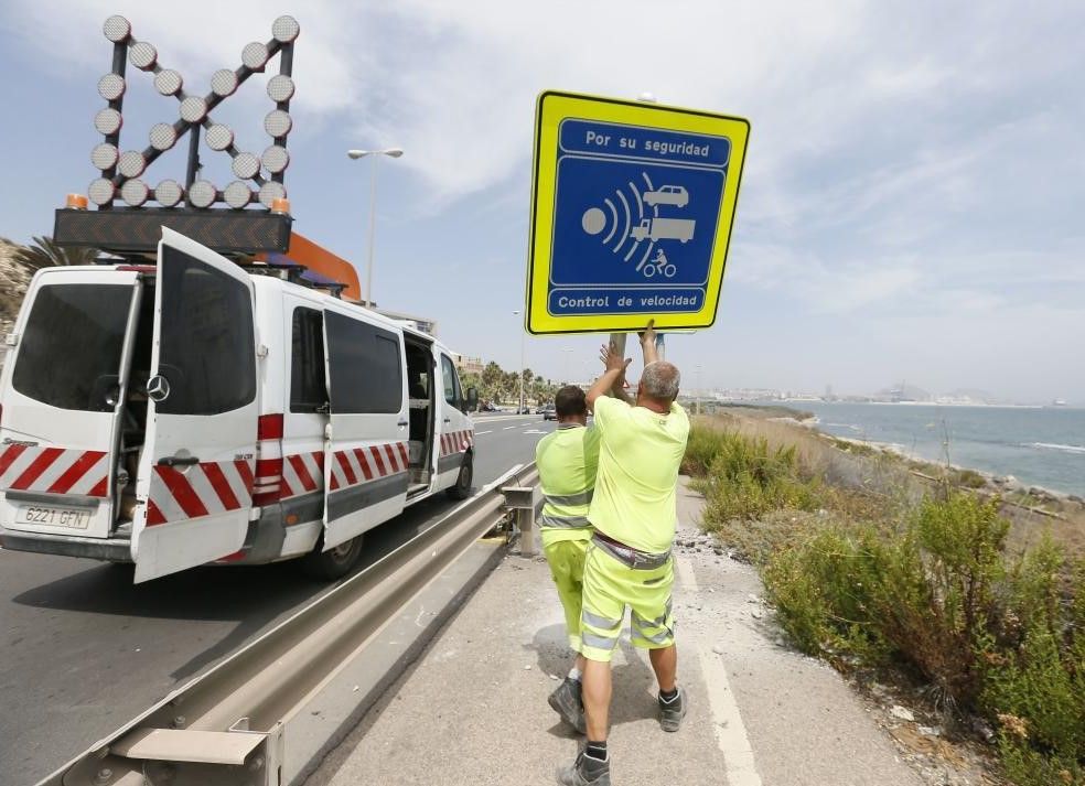 Señalización radar avenida de Elche