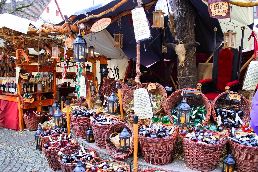 Lloc d'artesanía d'un mercat medieval