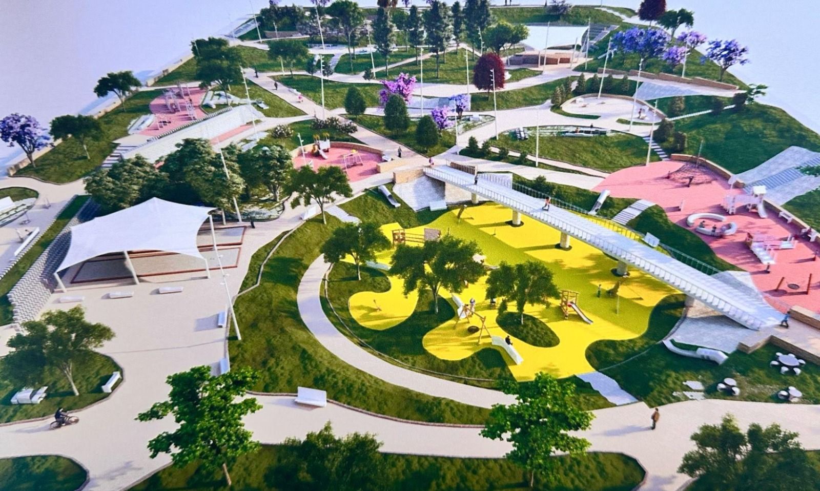 Recreación del parque de La Torreta