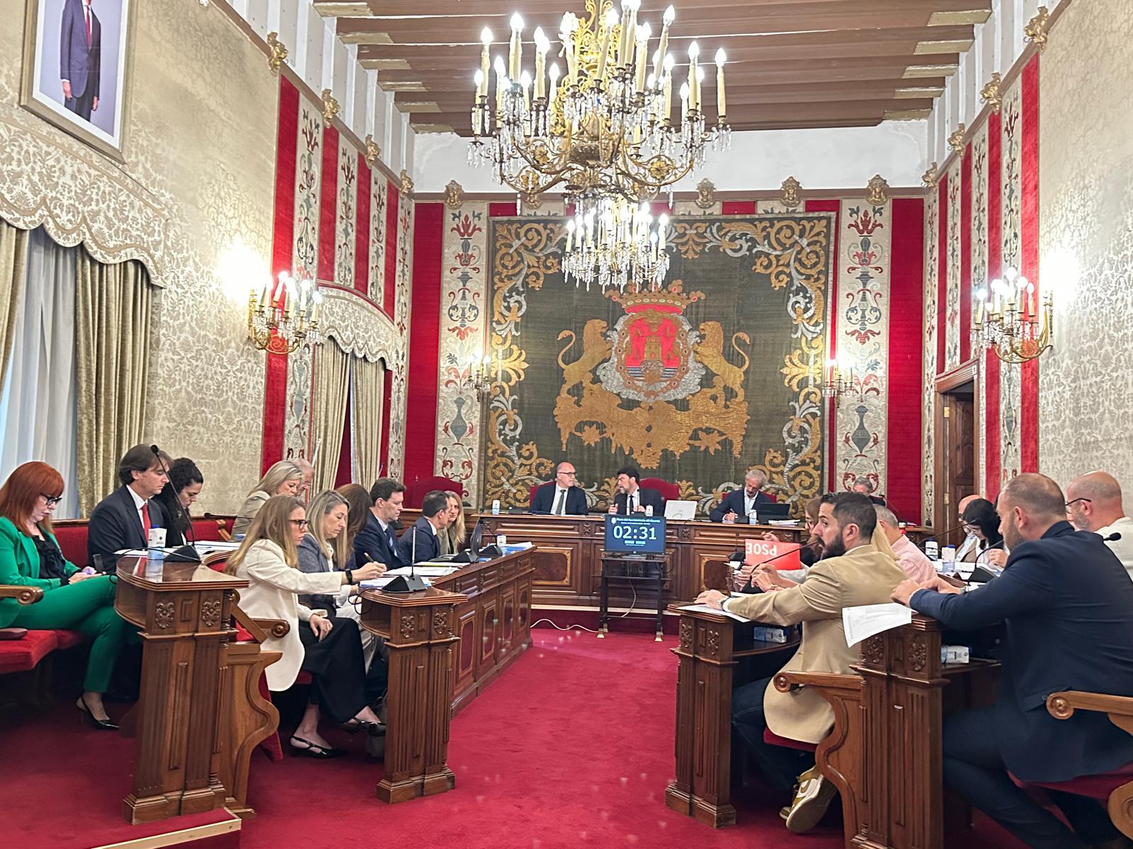 Pleno de abril del Ayuntamiento de Alicante
