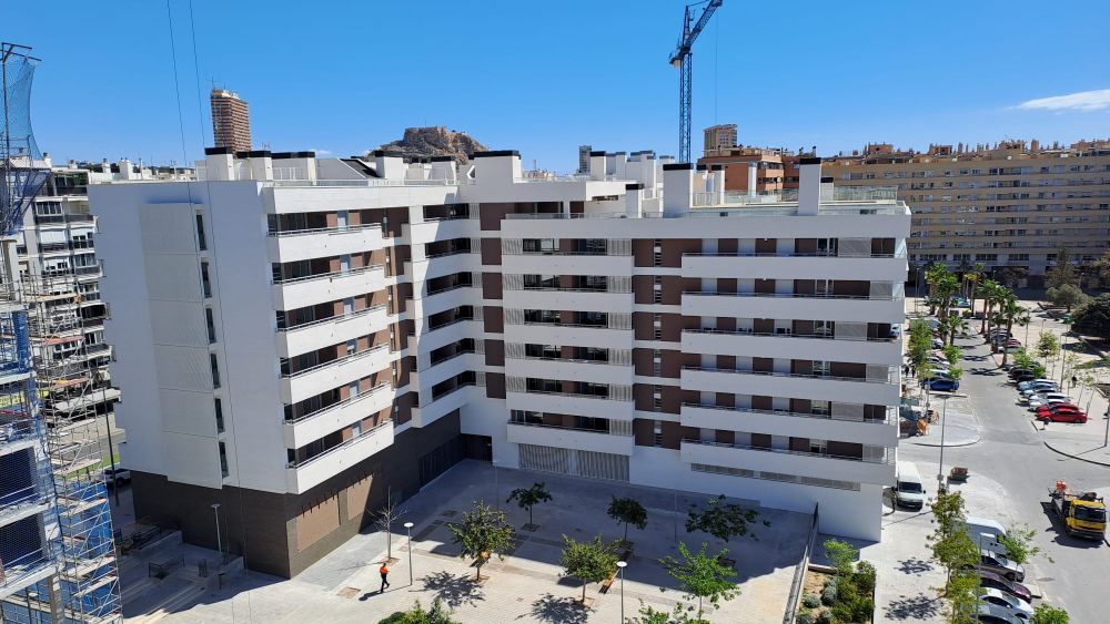 Vivendes en construcció en Alacant