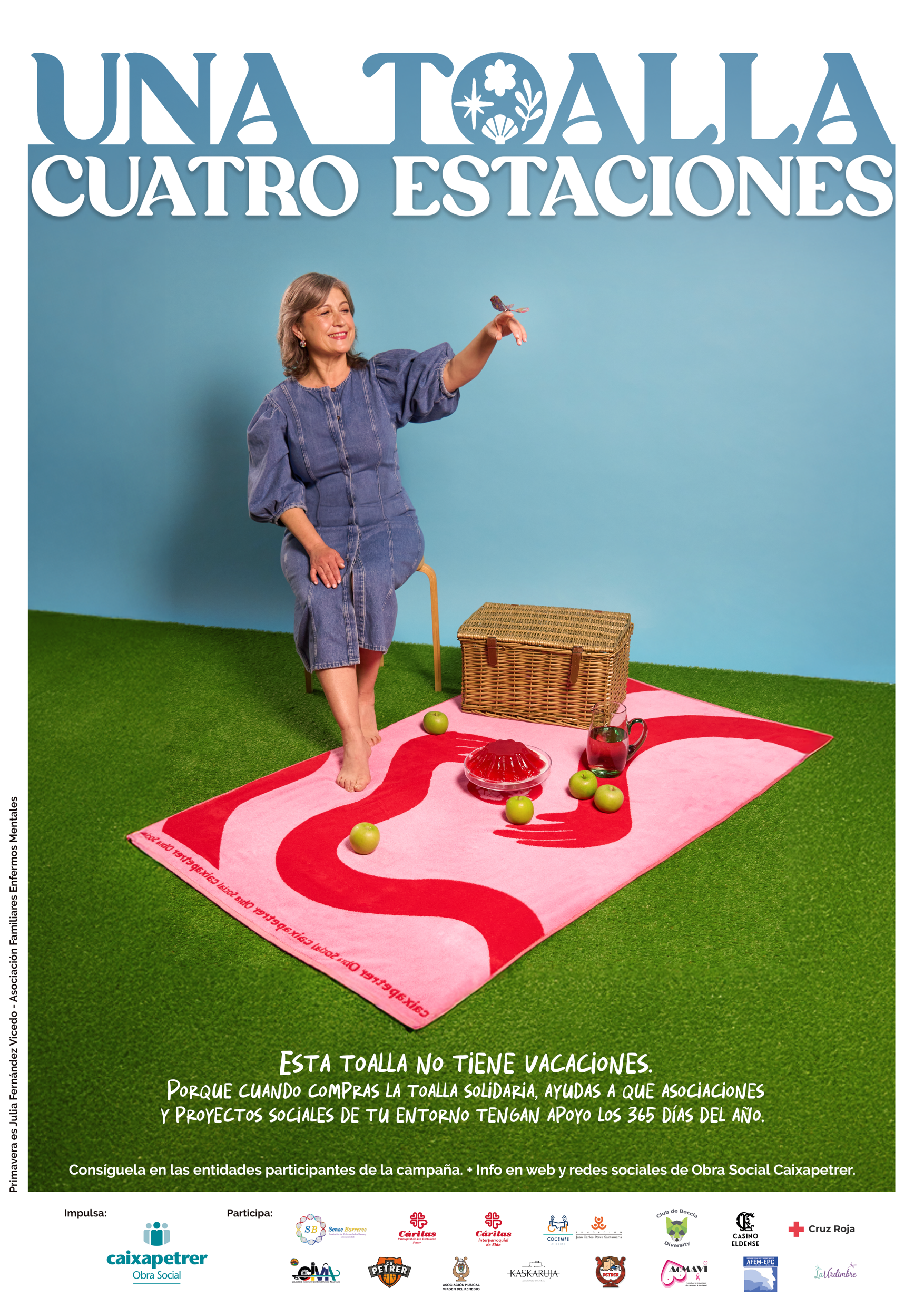 Imatge del cartell de la campanya de "Una toalla, cuatro estaciones"