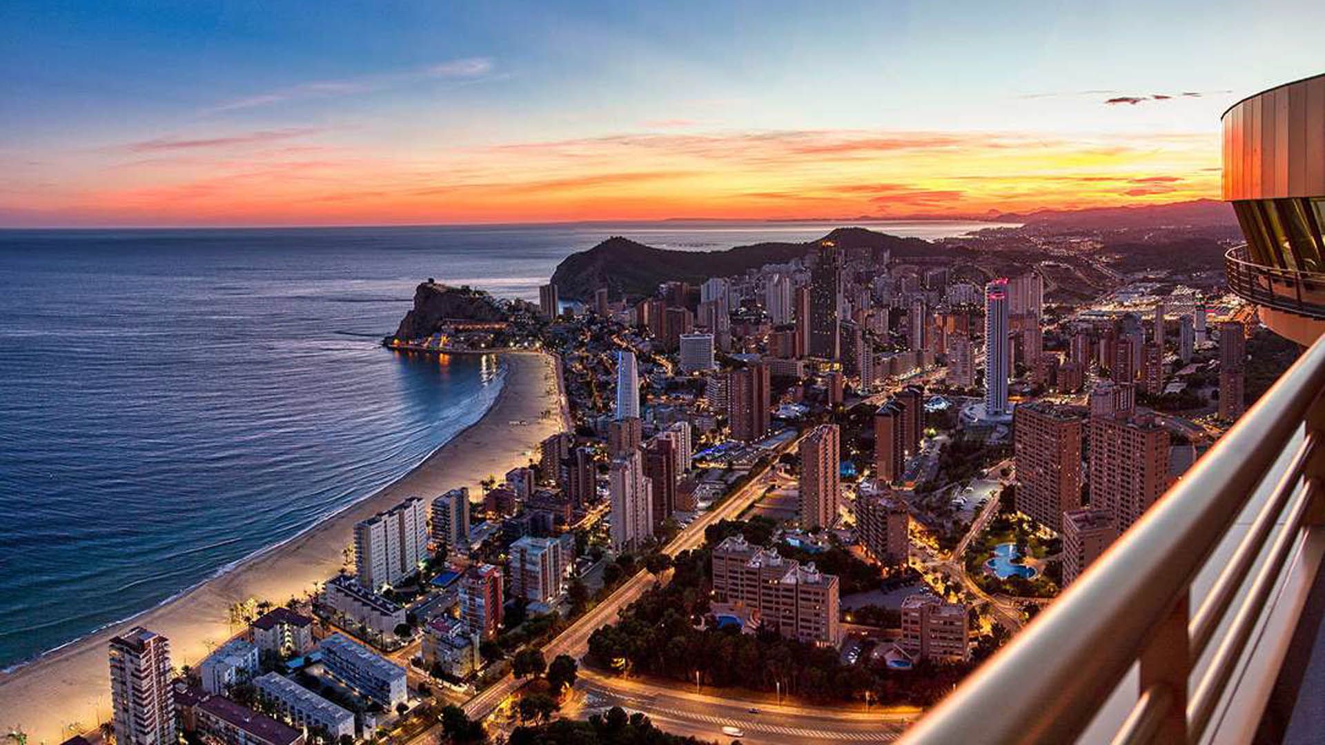 Benidom en el atardecer