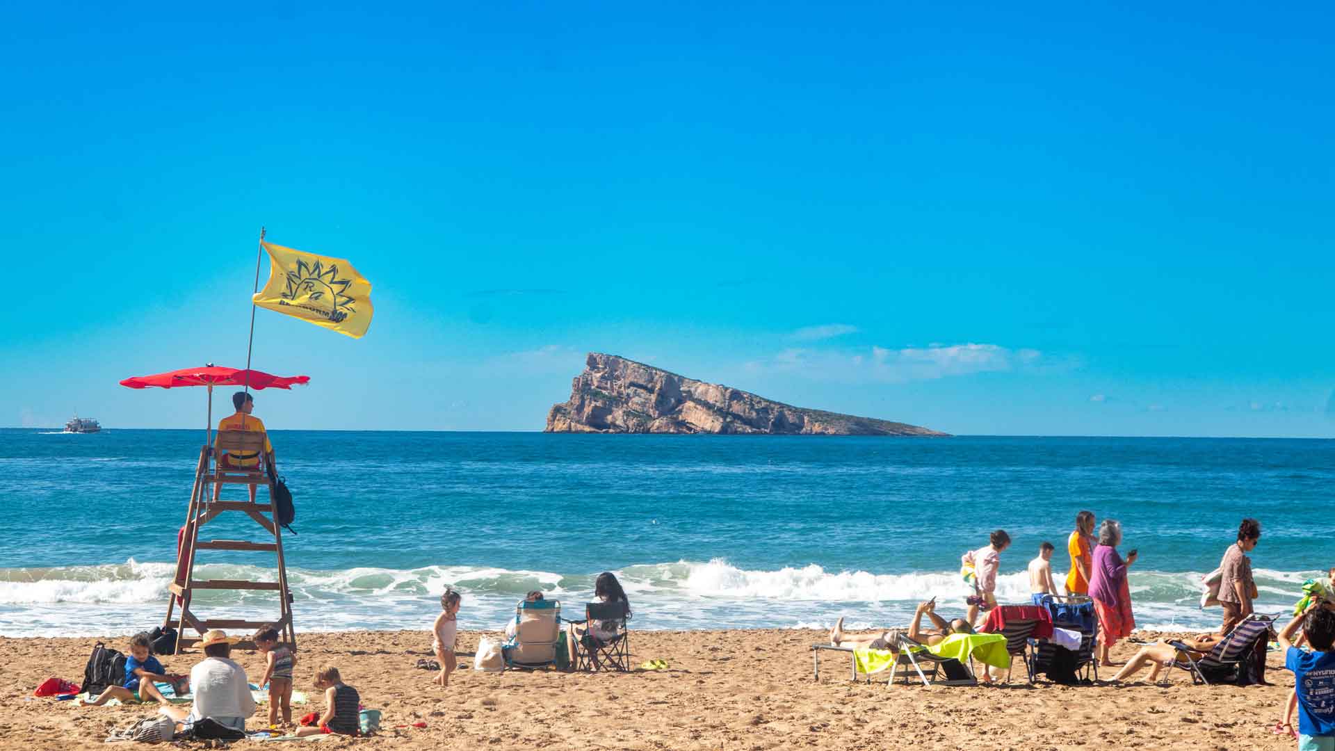 Socorrista en una platja de Benidorm