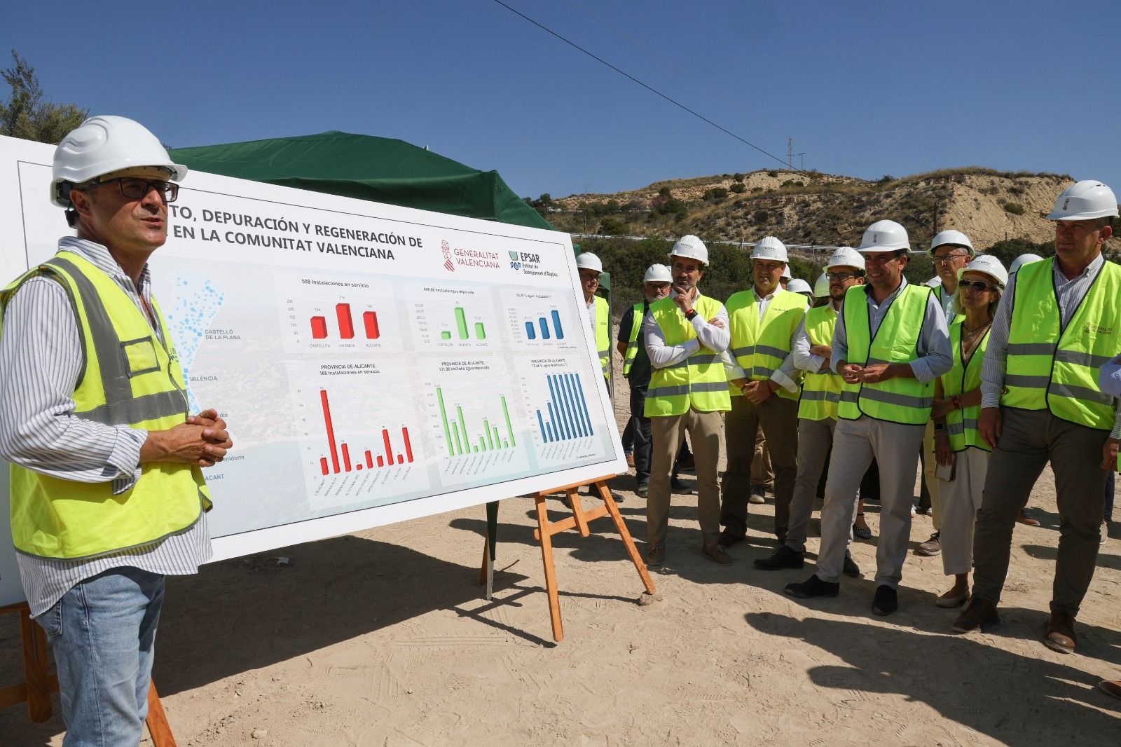 Obres del sistema de sanejament a El Campello
