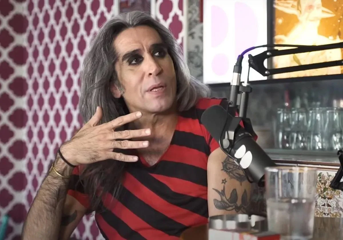 Mario Vaquerido durante una entrevista en un podcast