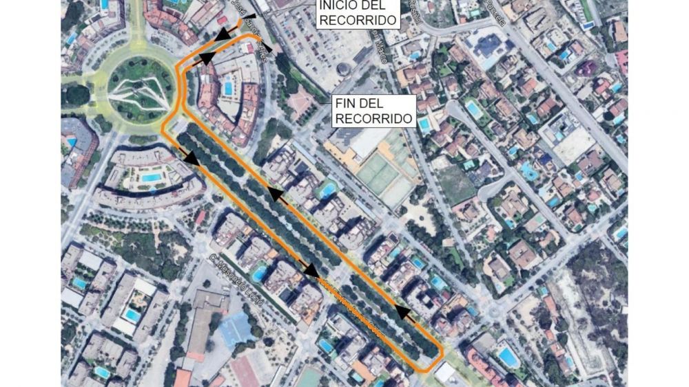 Ruta circular del Coso Multicolor 2025 de las Hogueras de Alicante Ruta circular del Coso Multicolor 2025 de las Hogueras de Alicante