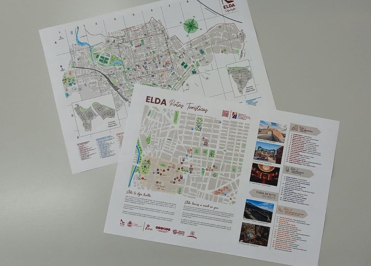 Plànol turístic d'Elda