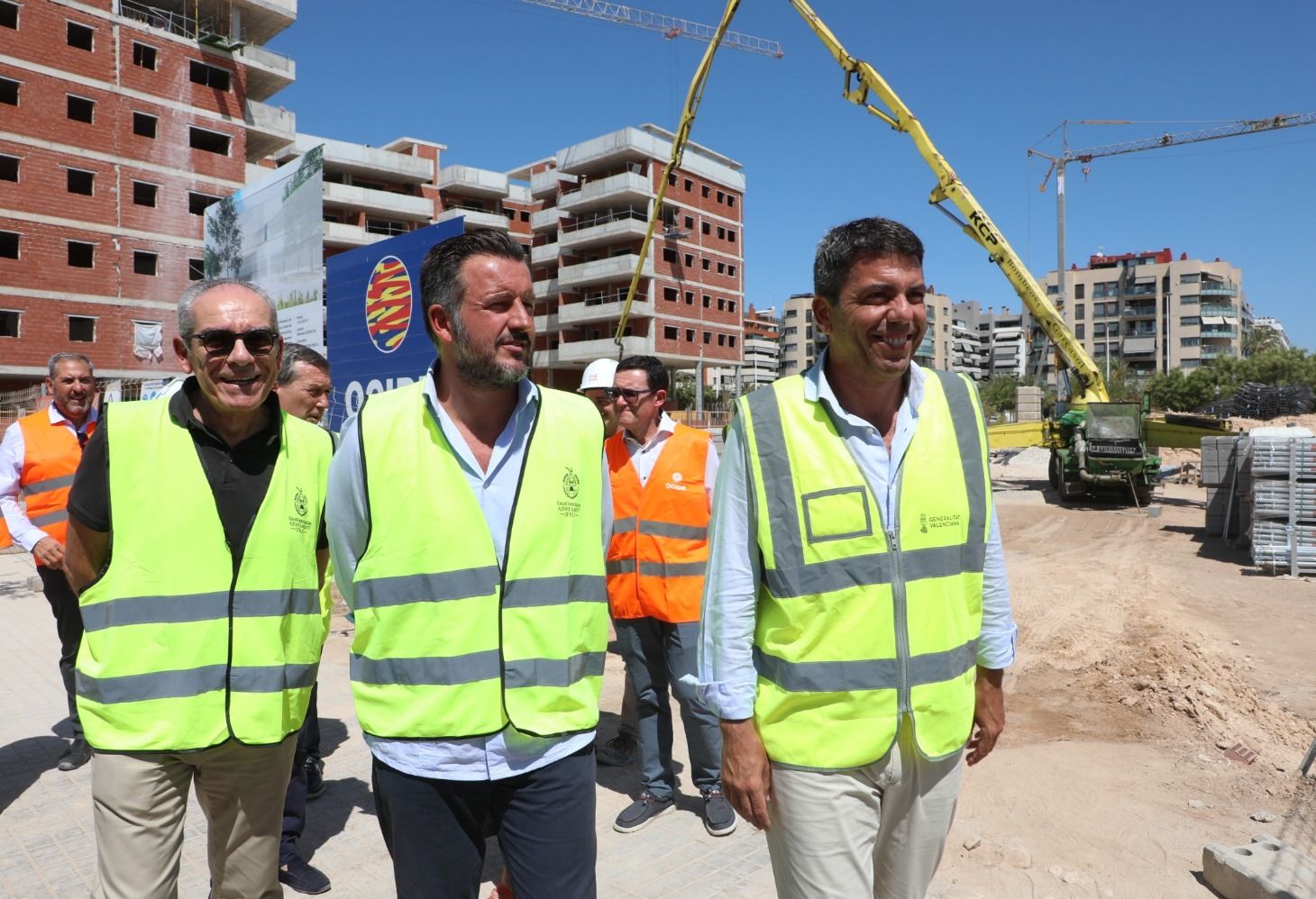 Mazón visita las obras del centro de salud de Travalón en Elche