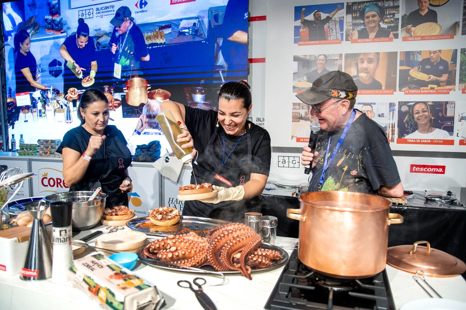 Showcooking de pulpo en Alicante Gastronómica