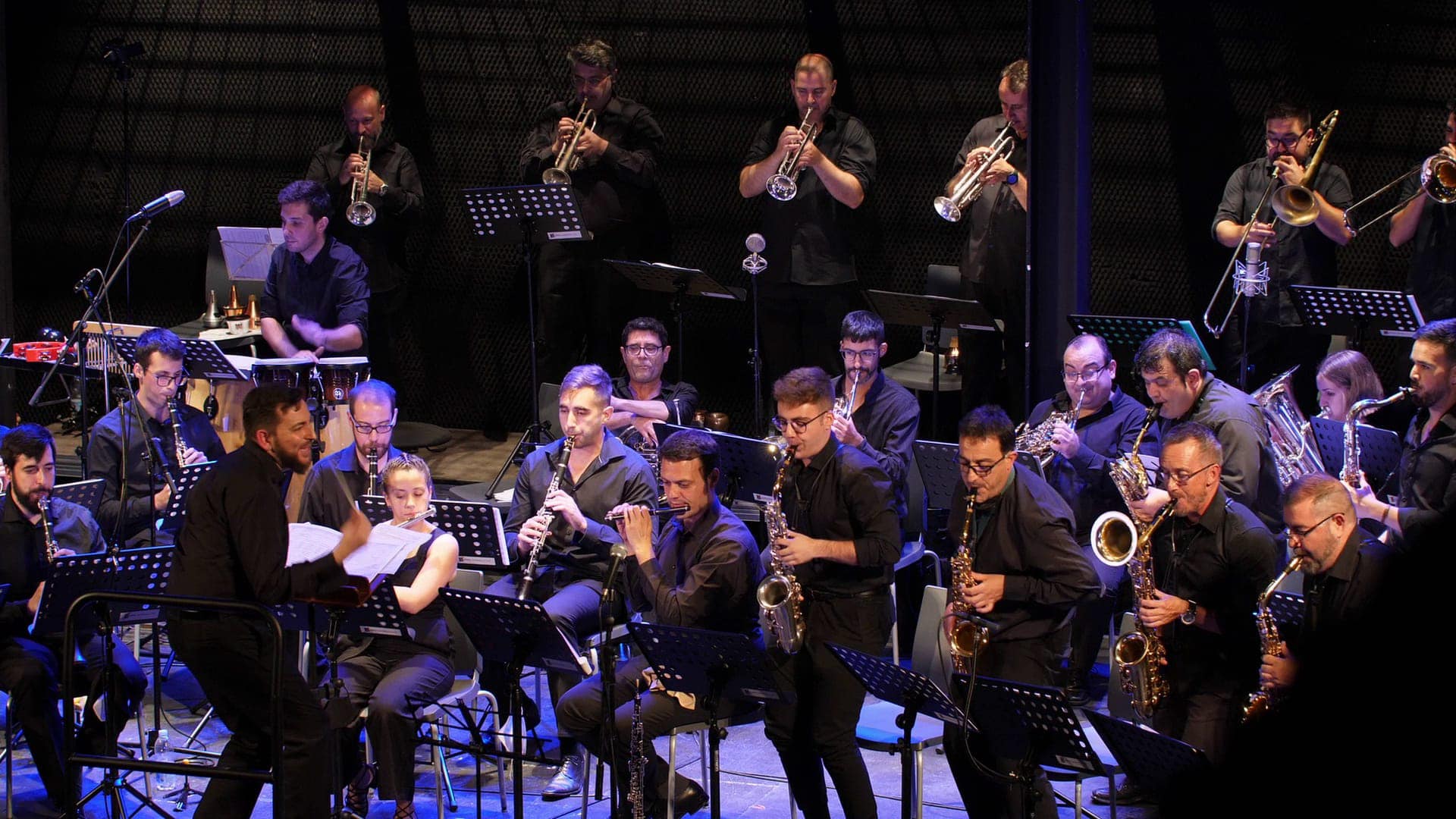 Banda Sinfónica de Elche durante una de sus actuaciones en los Conciertos del Fraile