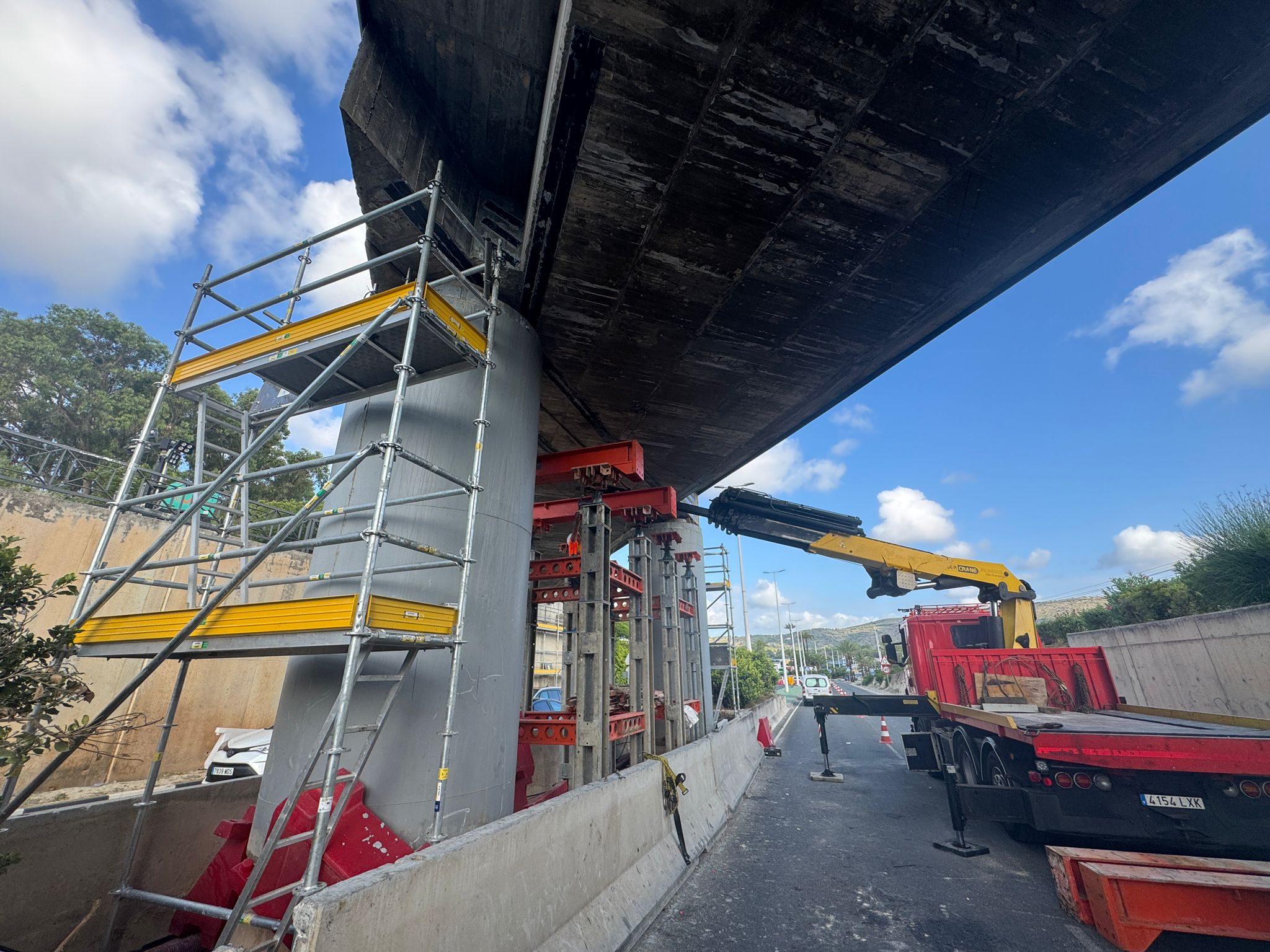 Obras en el tramo Benissa Teulada de la línea 9 del TRAM