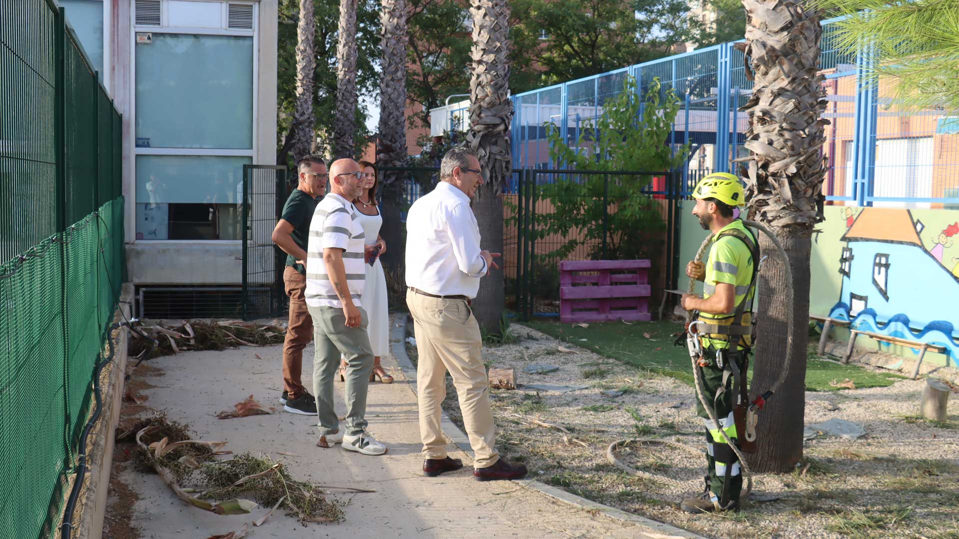 Mejora de la jardinería en un colegio de Benidorm