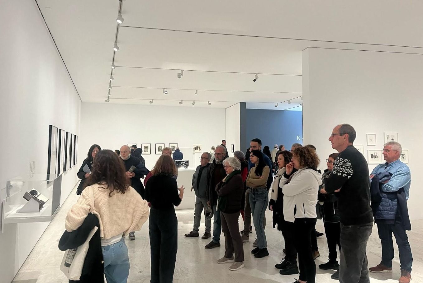 Visitantes en la exposición de Kara Walker en Alicante