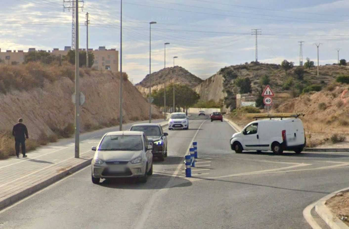 Encreuament entre l'avinguda Jaume I i el carrer de Festes Populars i Tradicionals d'Alacant