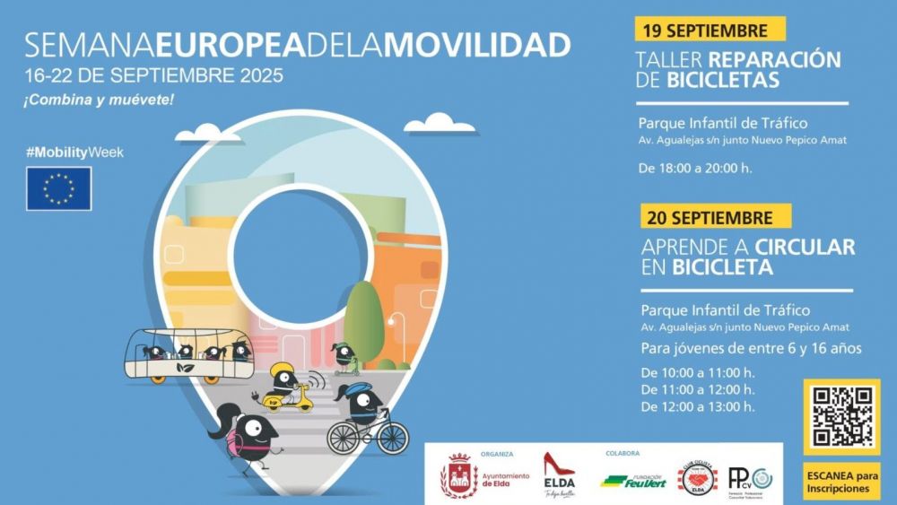Cartell de la Setmana de la Movilitat a Elda Cartell de la Setmana de la Movilitat a Elda