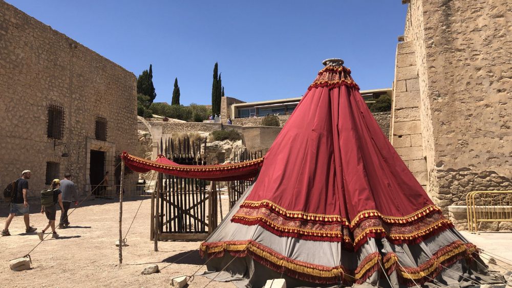 Rodaje de El Cautivo en el Castillo de Santa Bárbara