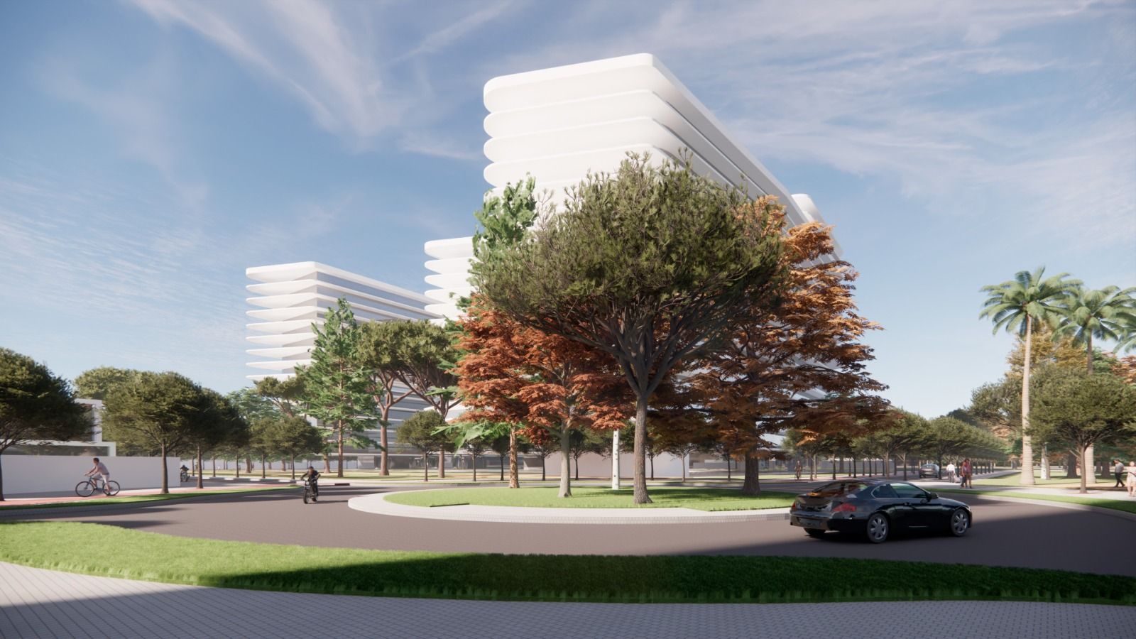 Render del futuro barrio de Alicante en La Albufereta