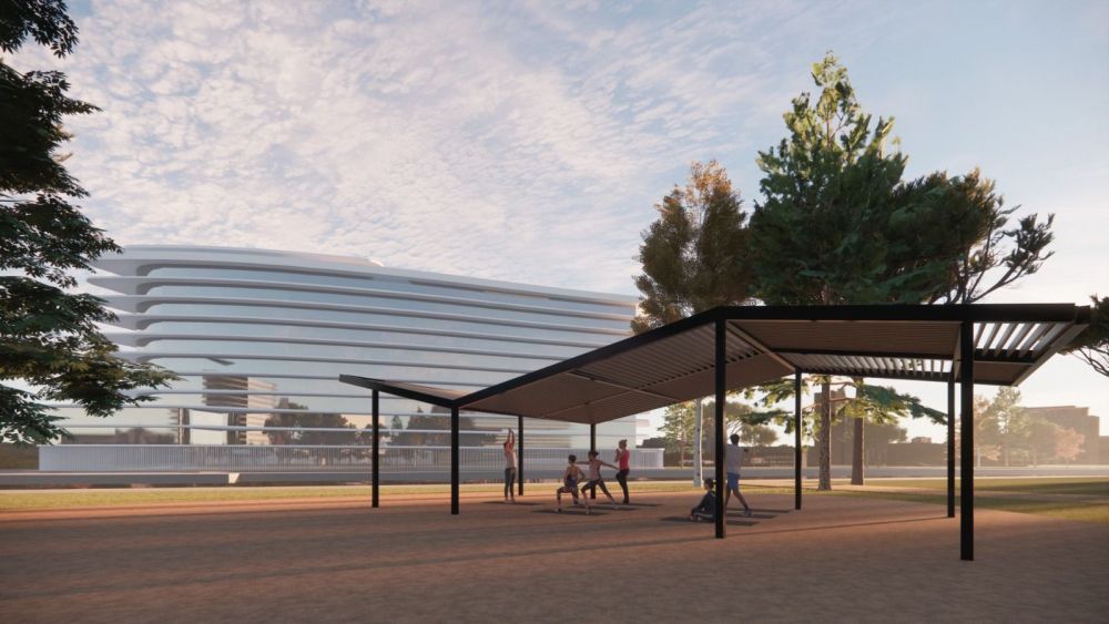 Zona de parc en el futur barri de L'Albufereta