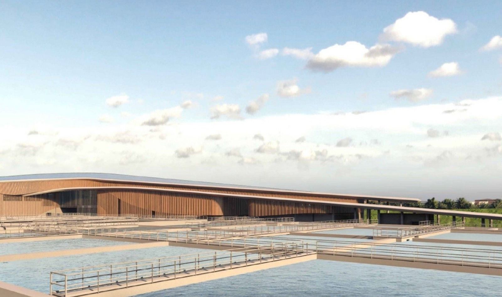 Recreació de la futura depuradora d'Algorós