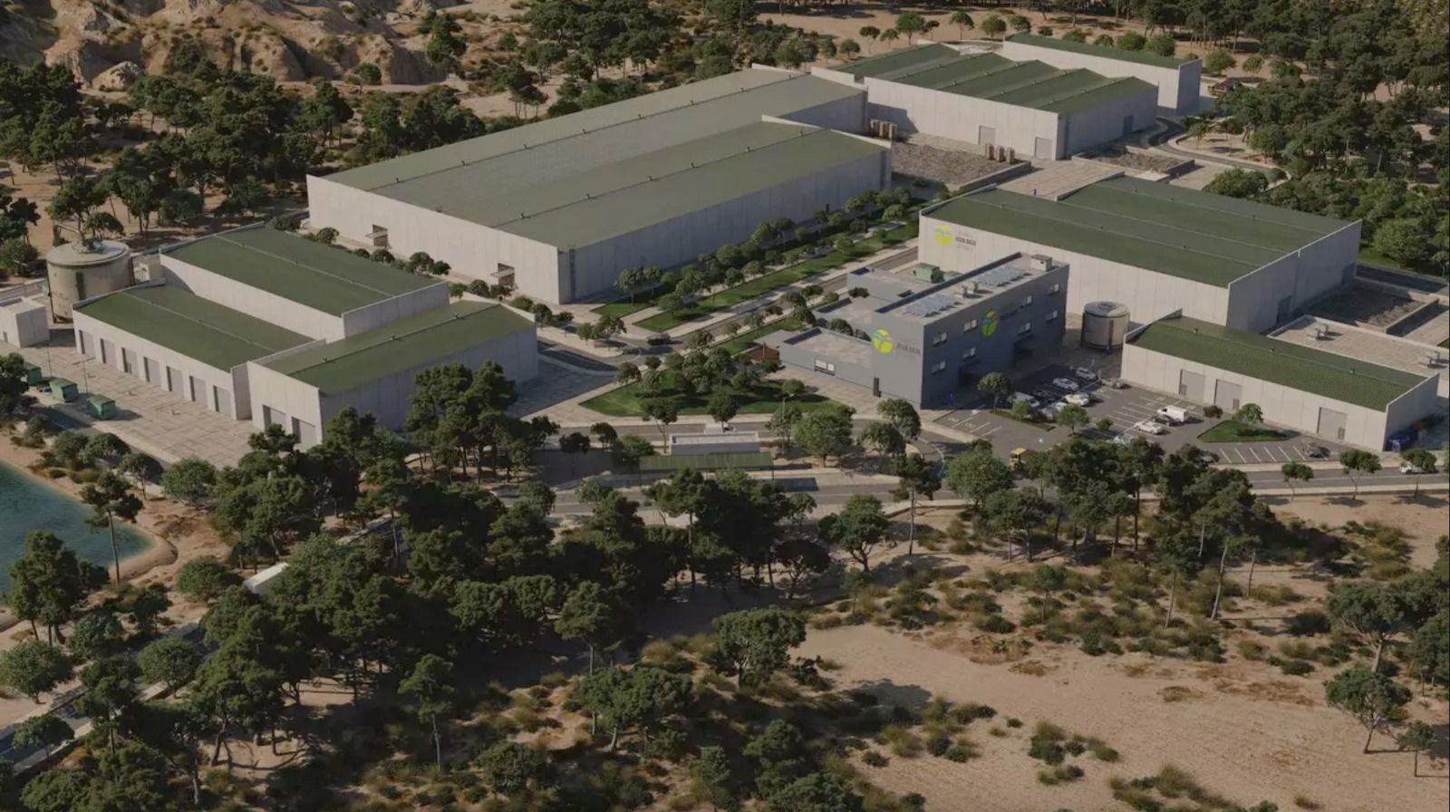 Recreación de la futura planta de residuos de la Vega Baja (Foto: Consorcio Vega Baja Sostenible)
