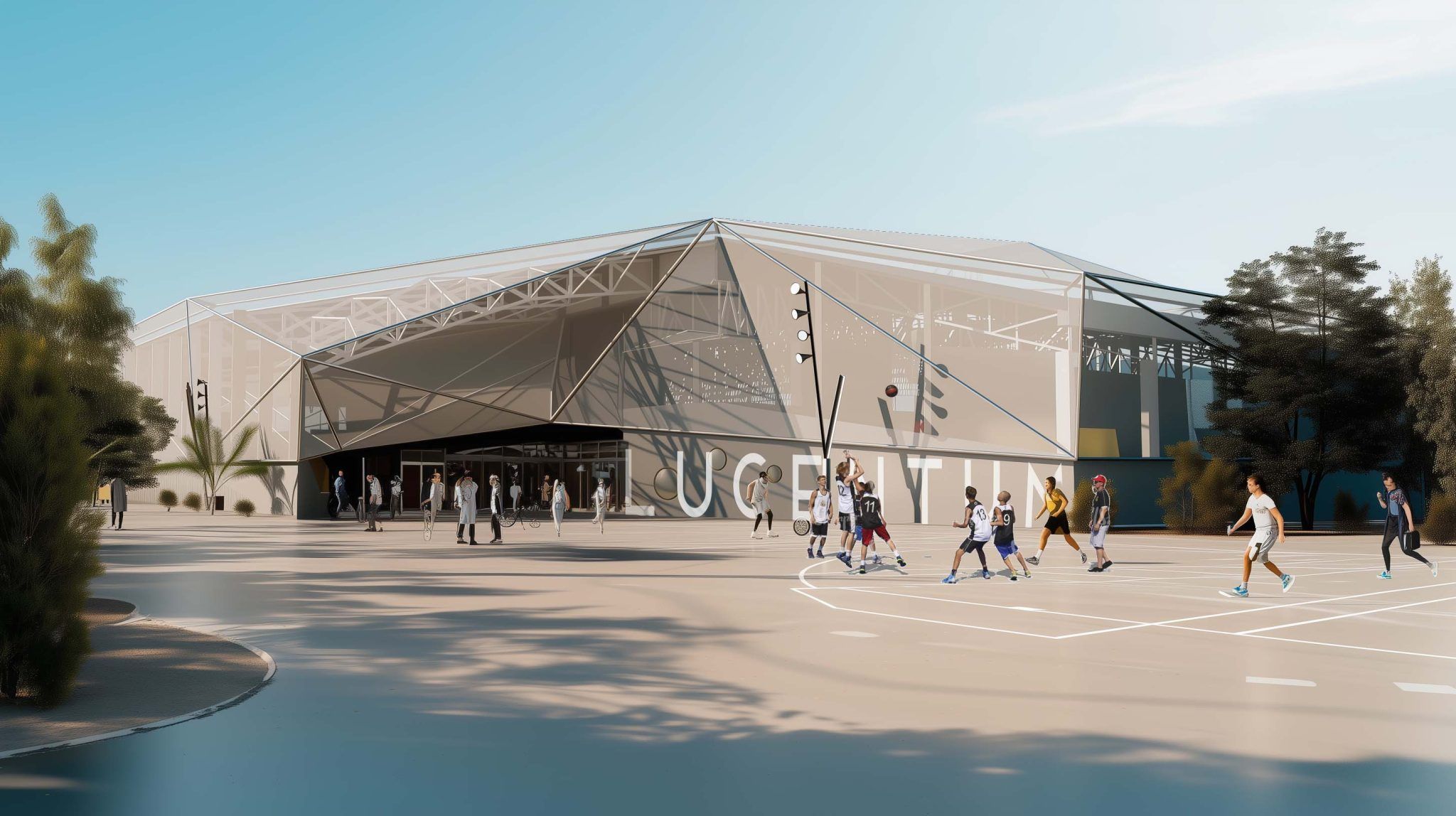 Recreació del futur pavelló del Lucentum a Alacant