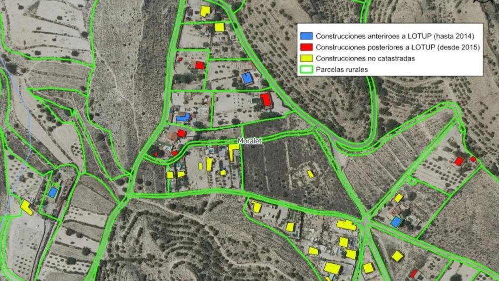 Imatge aèria de Moralet, una de les zones analitzades Imatge aèria de Moralet, una de les zones analitzades
