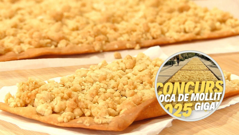 Concurso de la coca de mollitas gigante de Alicante