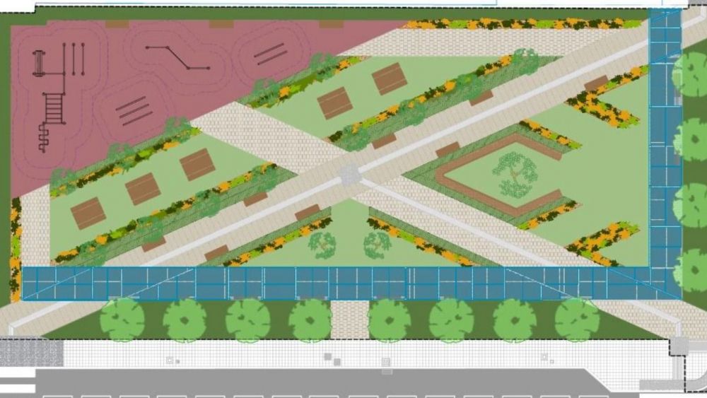 Diseño técnico de la nueva plaza en el barrio de Tómbola