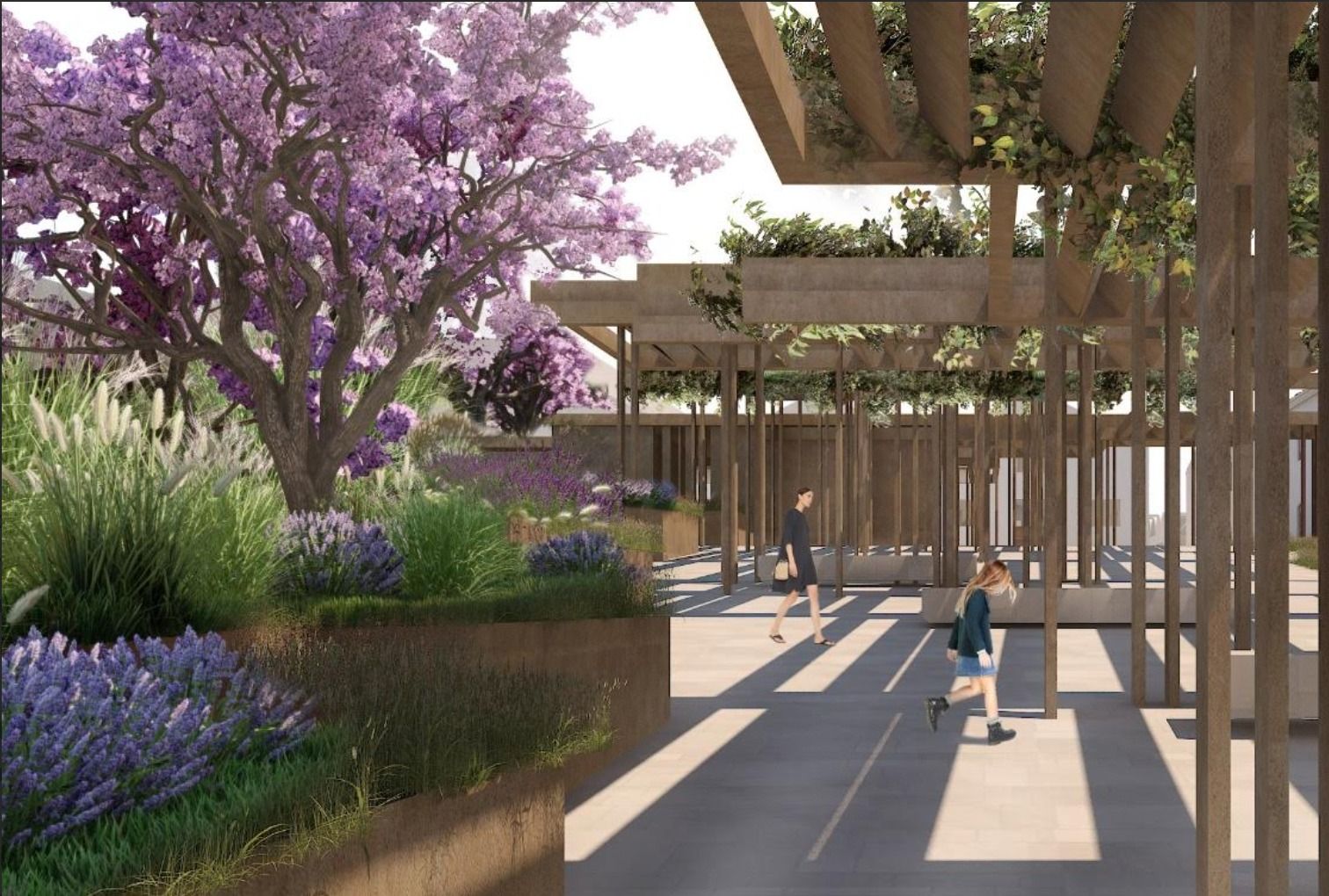 Recreación de la nueva zona exterior de la Casa de la Misericordia en Alicante