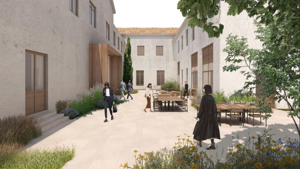 Zona interior de la Casa de la Misericordia