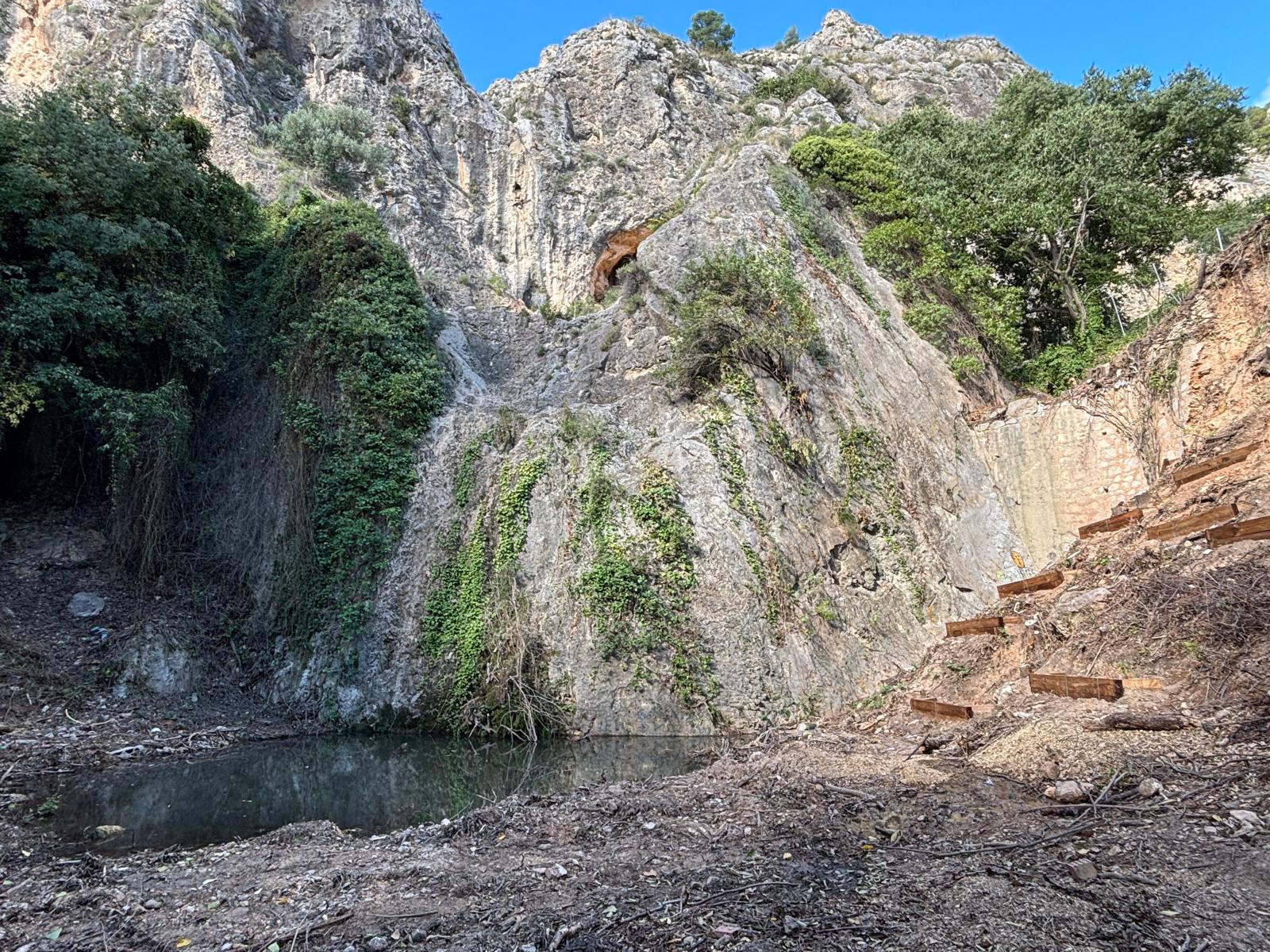 Obres de transformació en el Barranquet del Soler
